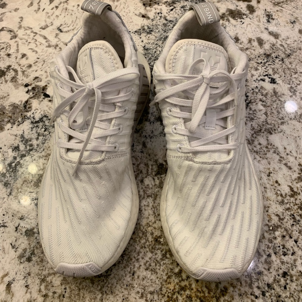 All white adidas